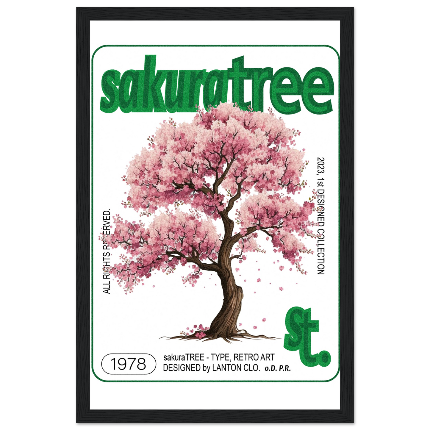 Sakura Tree - Premium Framed Poster