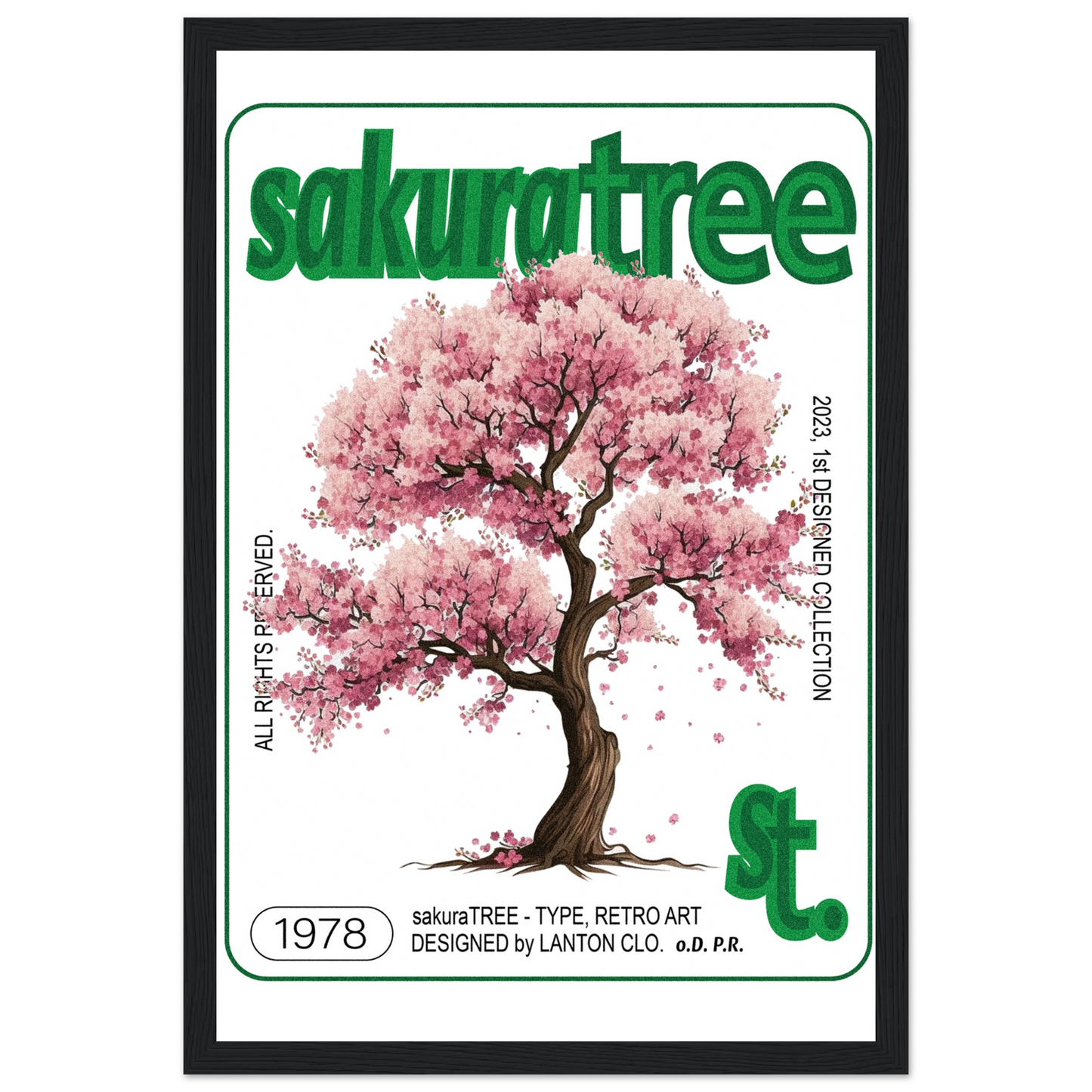 Sakura Tree - Premium Framed Poster