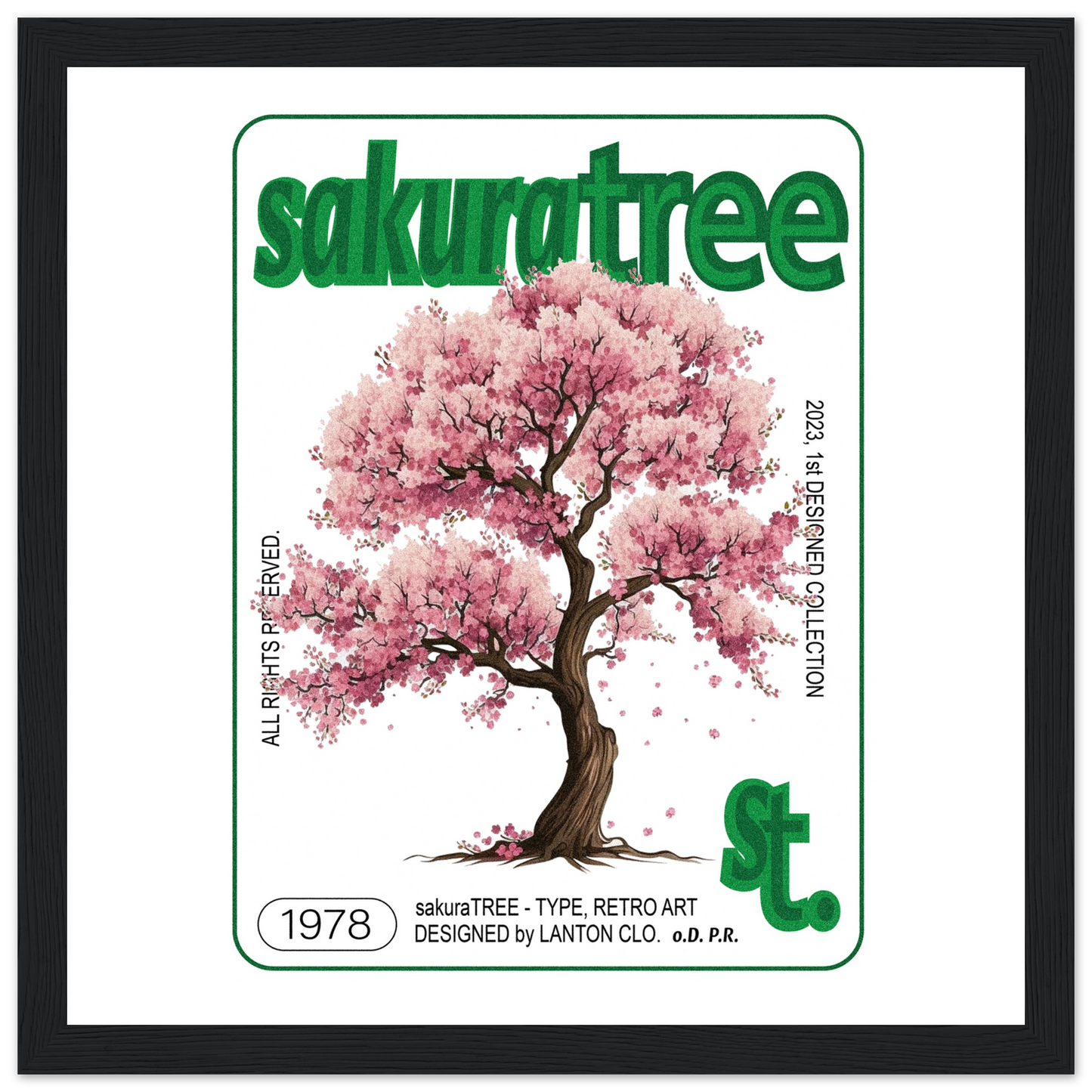 Sakura Tree - Premium Framed Poster