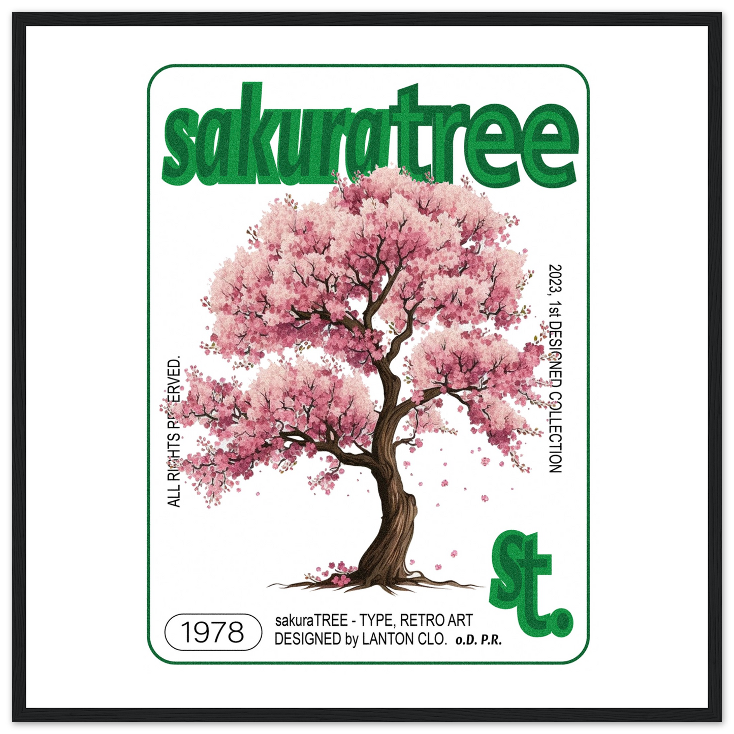 Sakura Tree - Premium Framed Poster