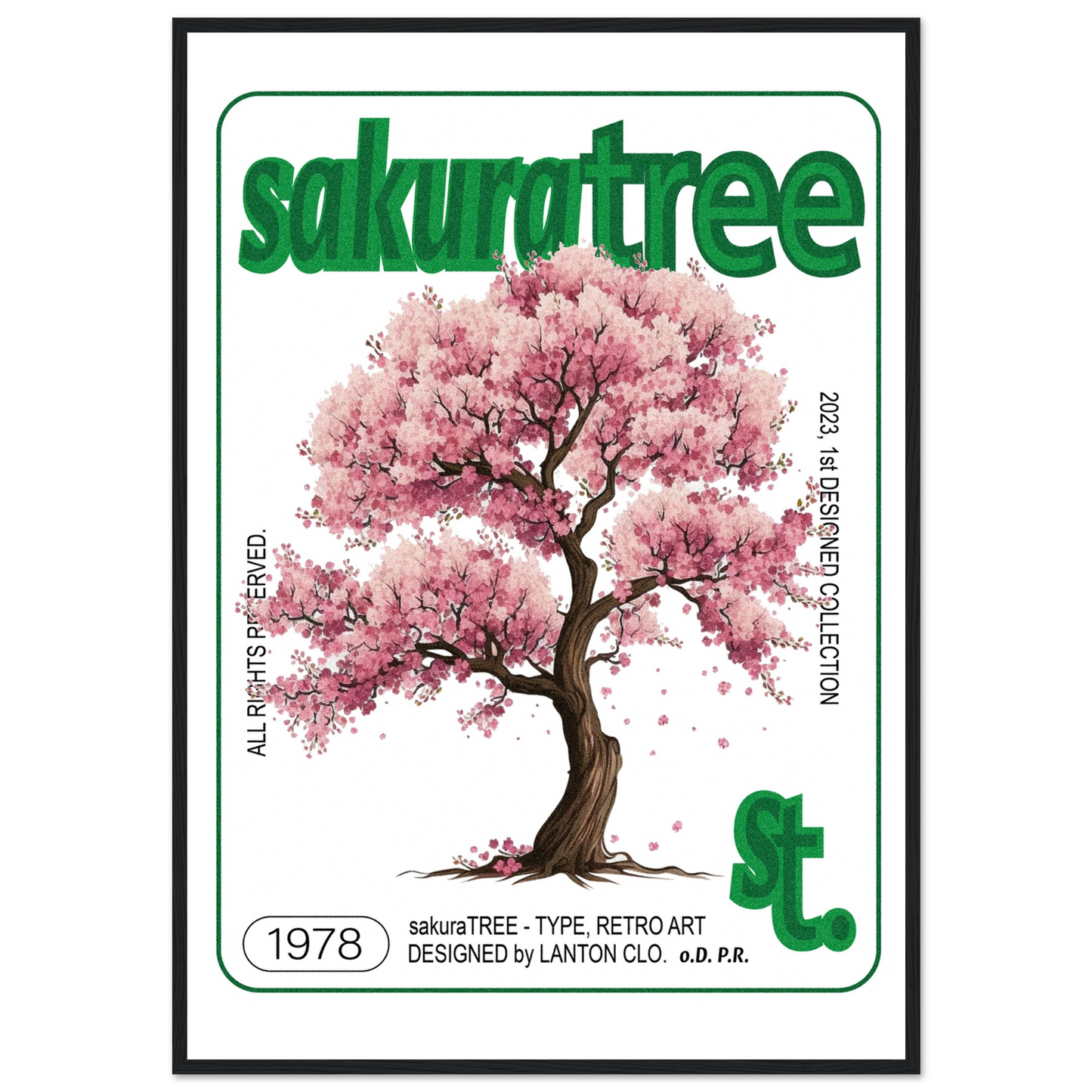 Sakura Tree - Premium Framed Poster