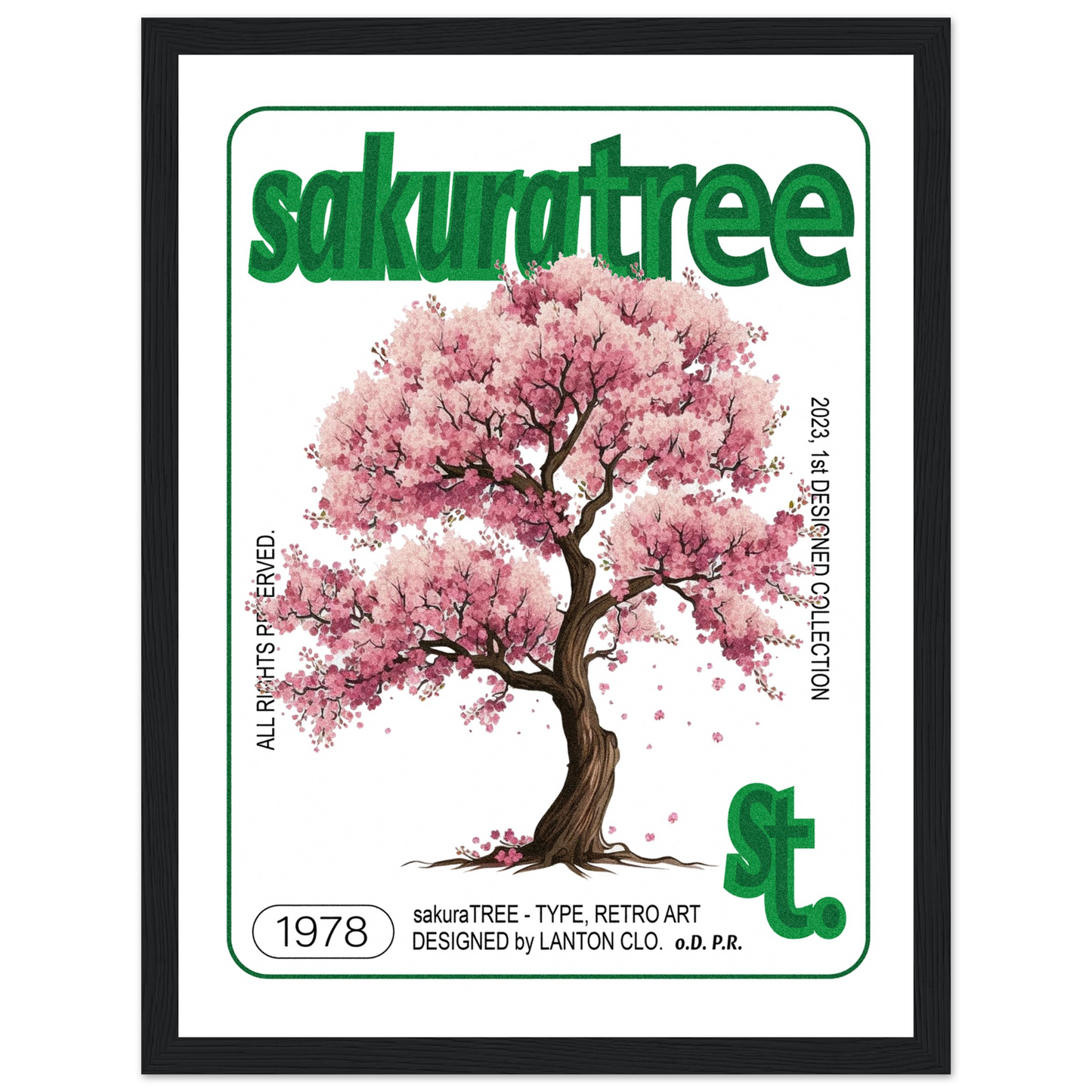 Sakura Tree - Premium Framed Poster