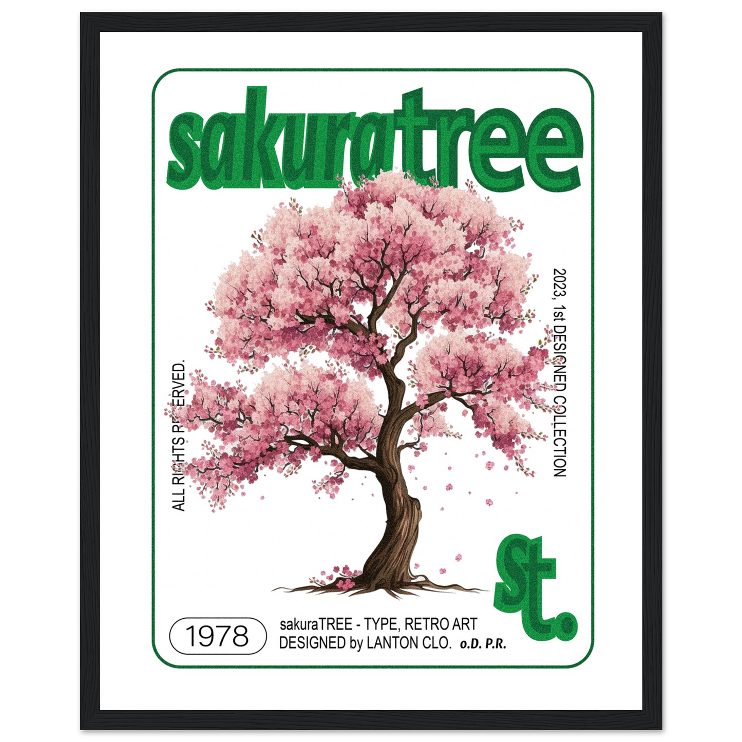 Sakura Tree - Premium Framed Poster