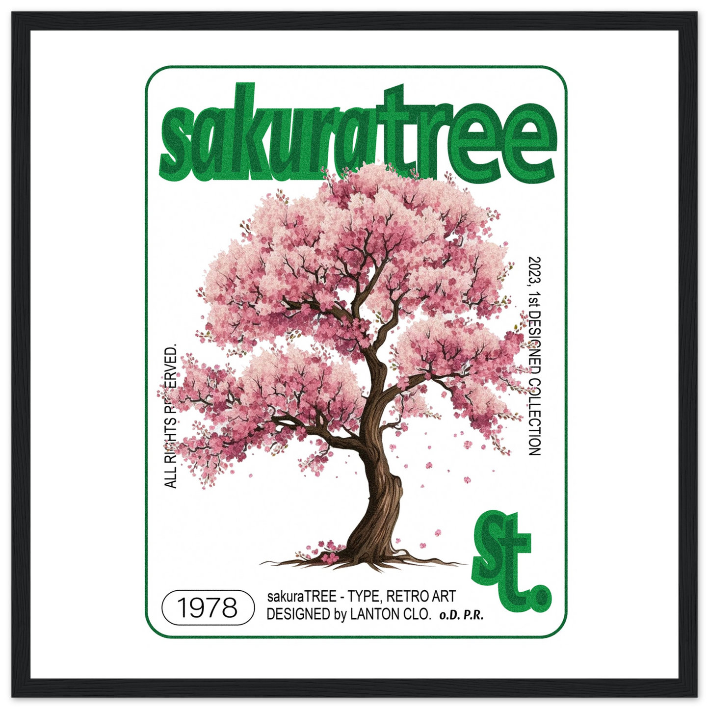 Sakura Tree - Premium Framed Poster