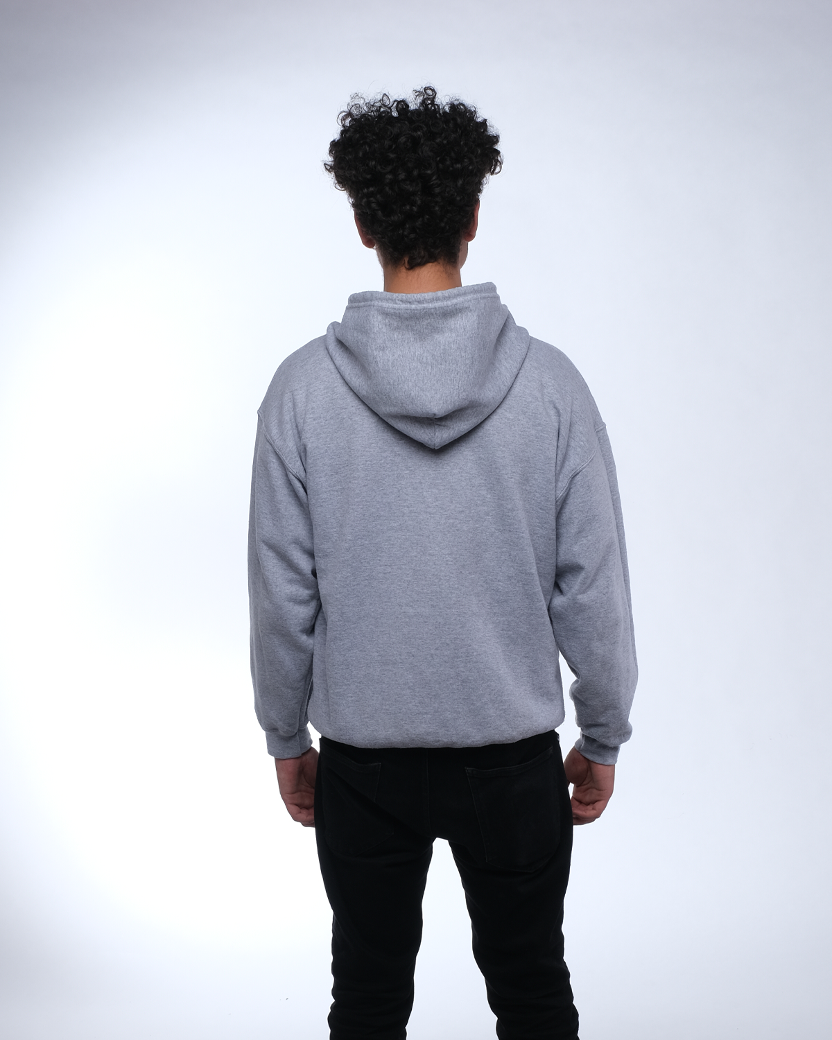 Oversized Zipper "White Grey"